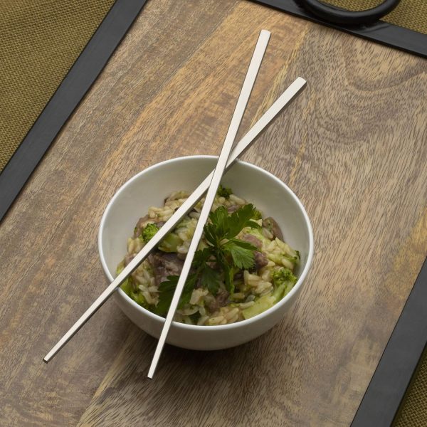 Premium 18/10 Stainless Steel Chopsticks (Four Pair)